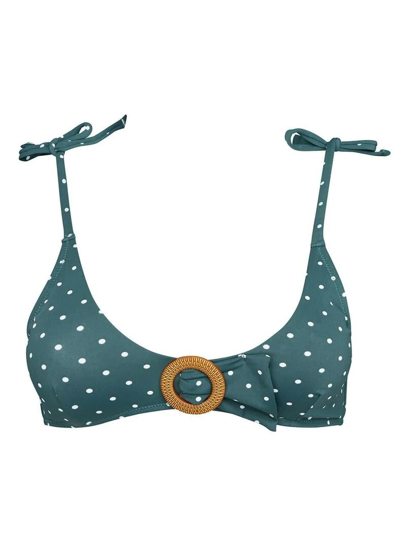 Haut de maillot triangle OLIVIER Brigitte Bardot Bain Vert