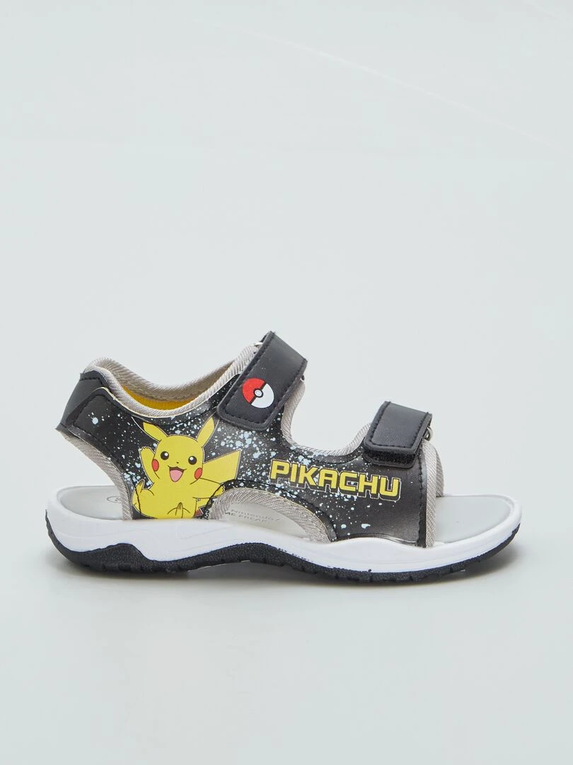 Sandales scratchées 'Pikachu' Noir/jaune