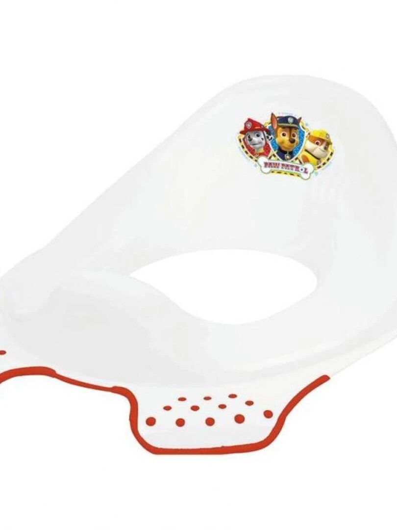REDUCTEUR DE TOILETTES ANTIDERAPANT DISNEY "PAW PATROL" Blanc Rouge Noir