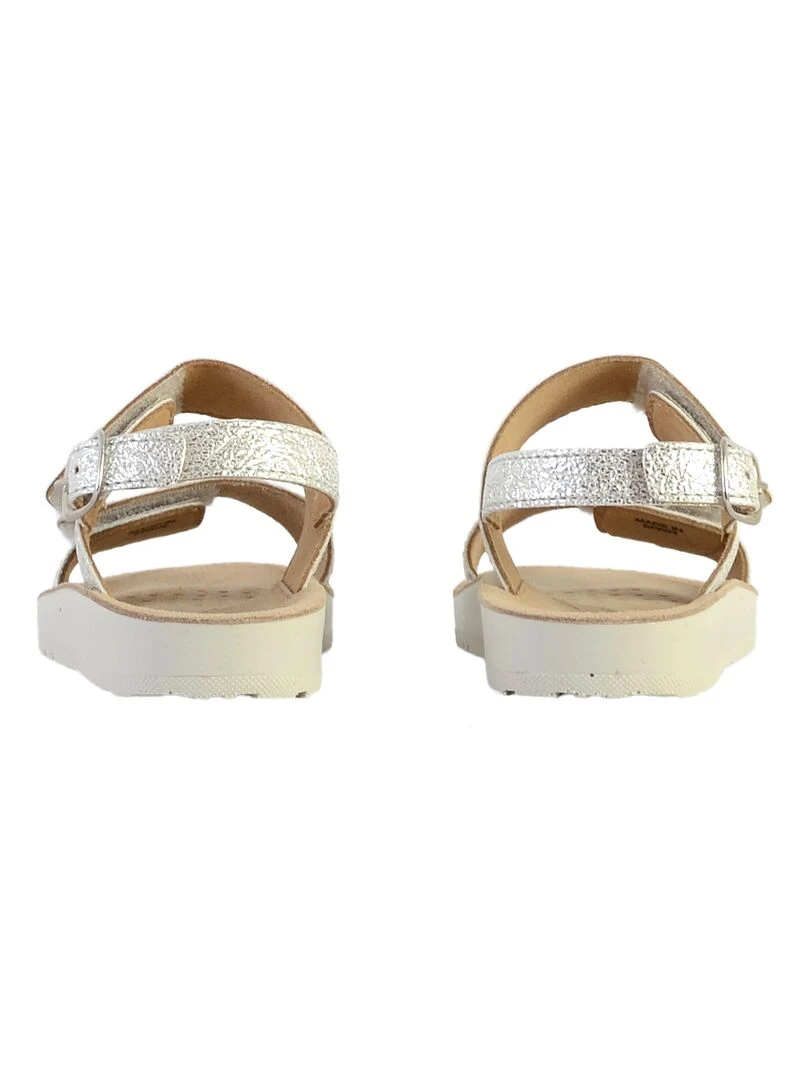 Sandale cuir enfant Geox Costarei   Gris