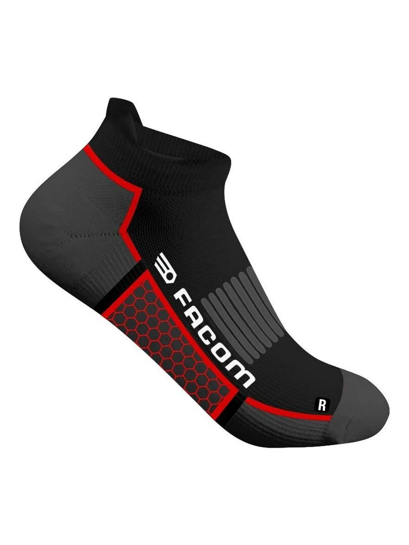 Lot de 4 paires de Chaussettes de travail courtes Hexa Facom   Noir