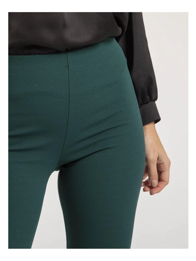 Pantalon flare ETIENNA Vert forêt