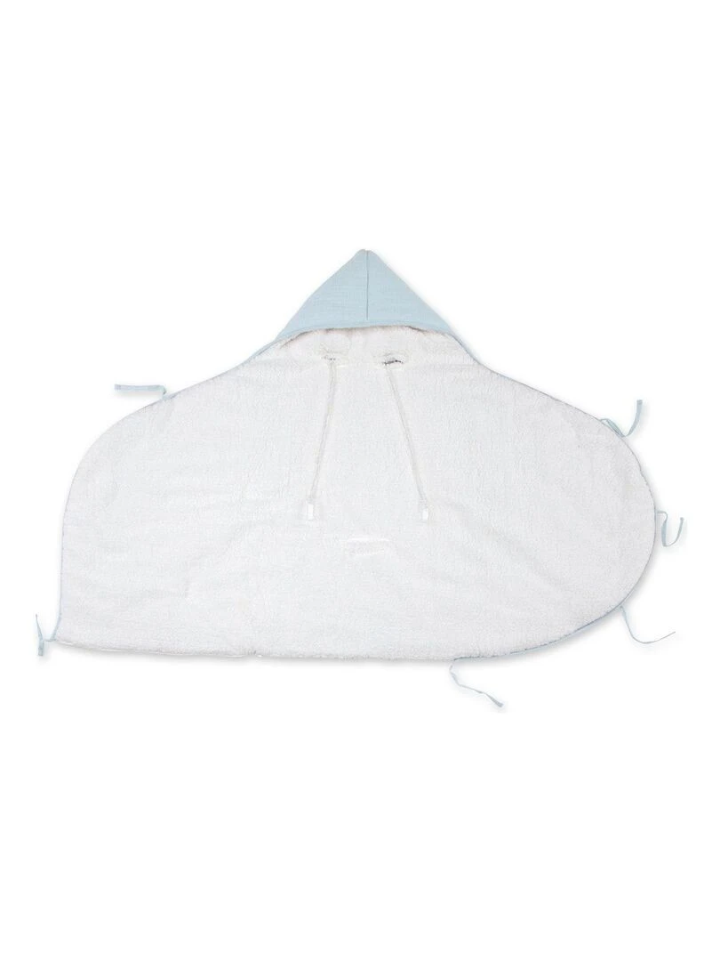 Bemini Nid d'ange doublé Pady tetra jersey et teddy Bleu clair
