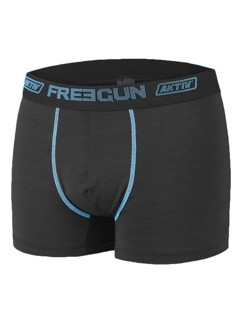 Lot de 4 Boxers homme Aktiv Sport Ultra 3D Freegun   Noir