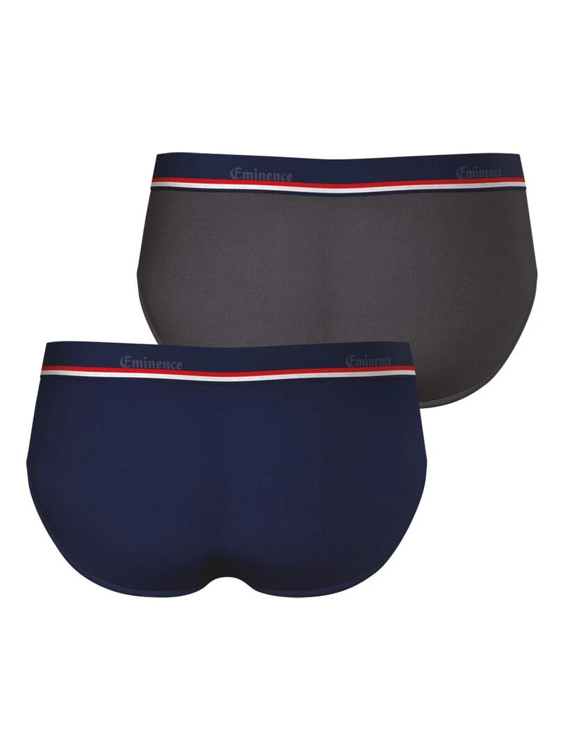 Lot de 2 slips homme Fait en France   gris anthracite