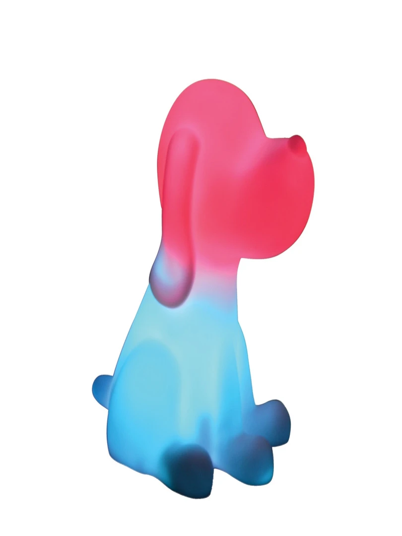 Chien Veilleuse En 3d Env 20 Cm Avec Diffusion Lumière En Couleurs Transparent