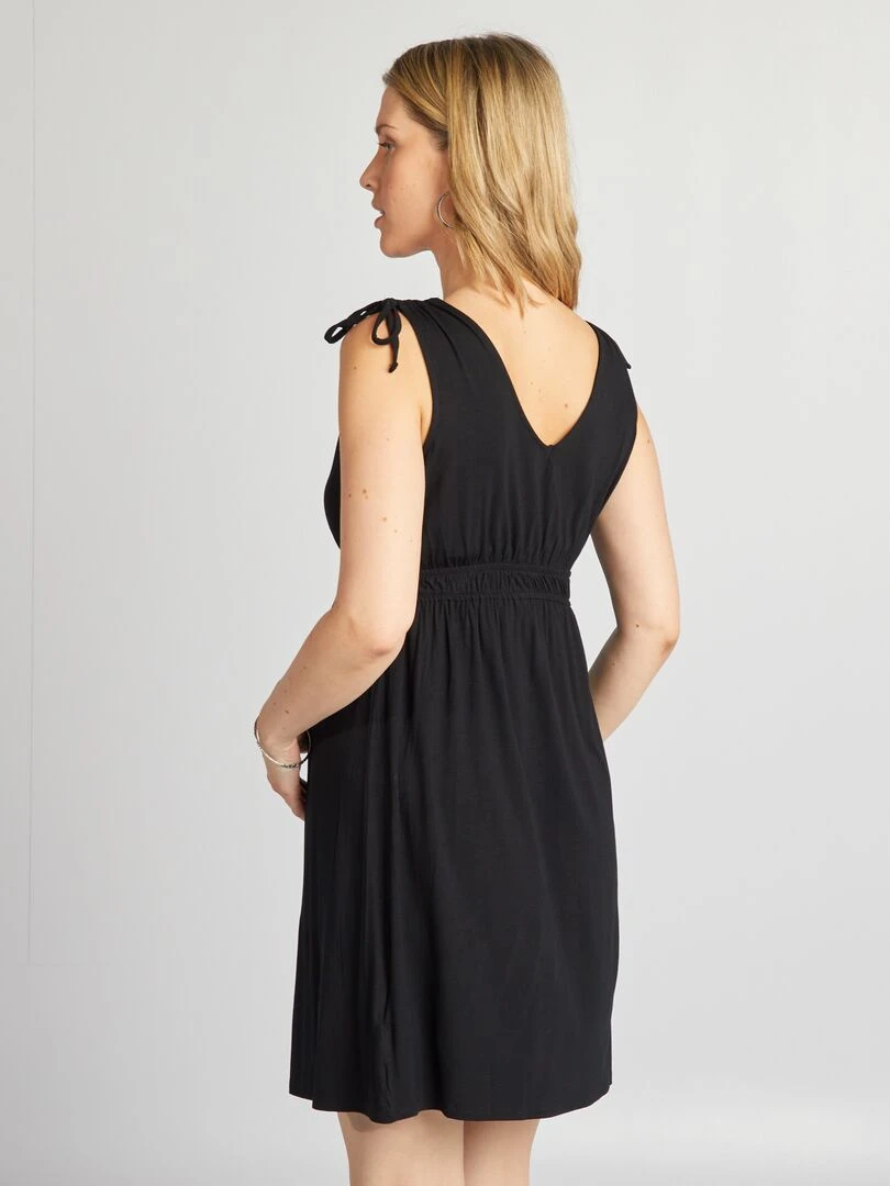 Robe courte allaitement   noir