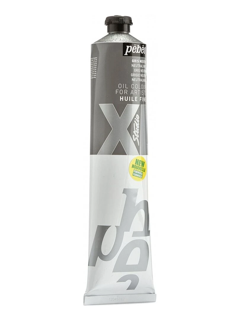 Peinture à l'huile fine XL Studio Gris neutre 200 ml N/A