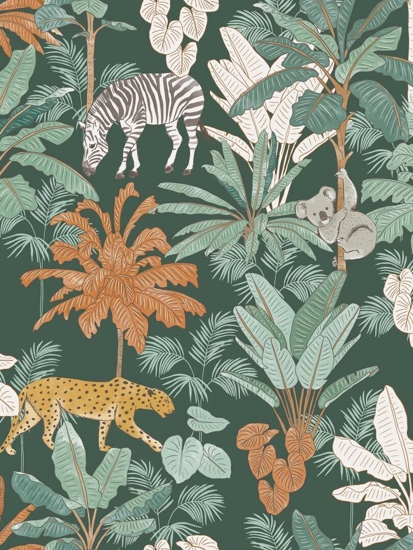 Nappe Toile cirée au mètre Aventura kaki Vert