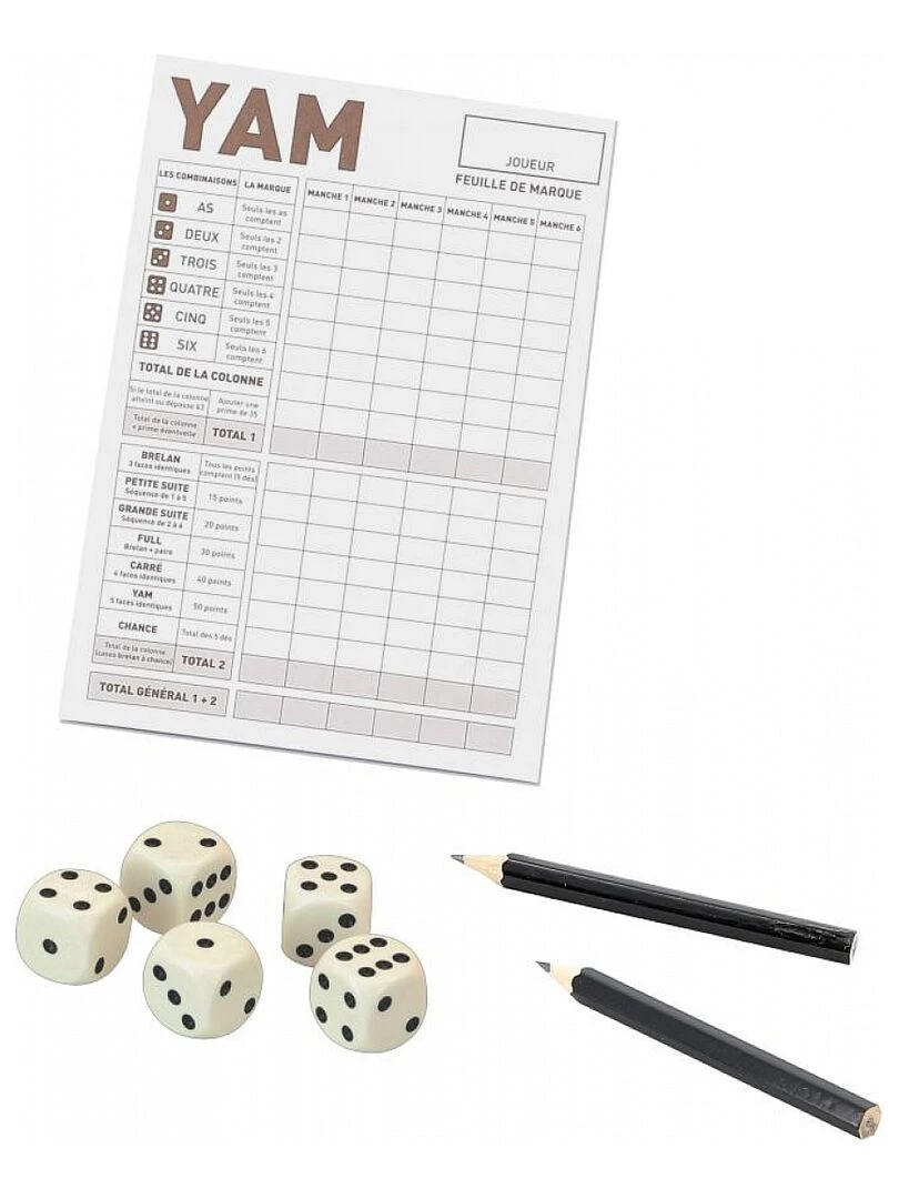 Jeu De Yam 'jeujura' Avec Bloc De Feuilles Et Crayons   N/A