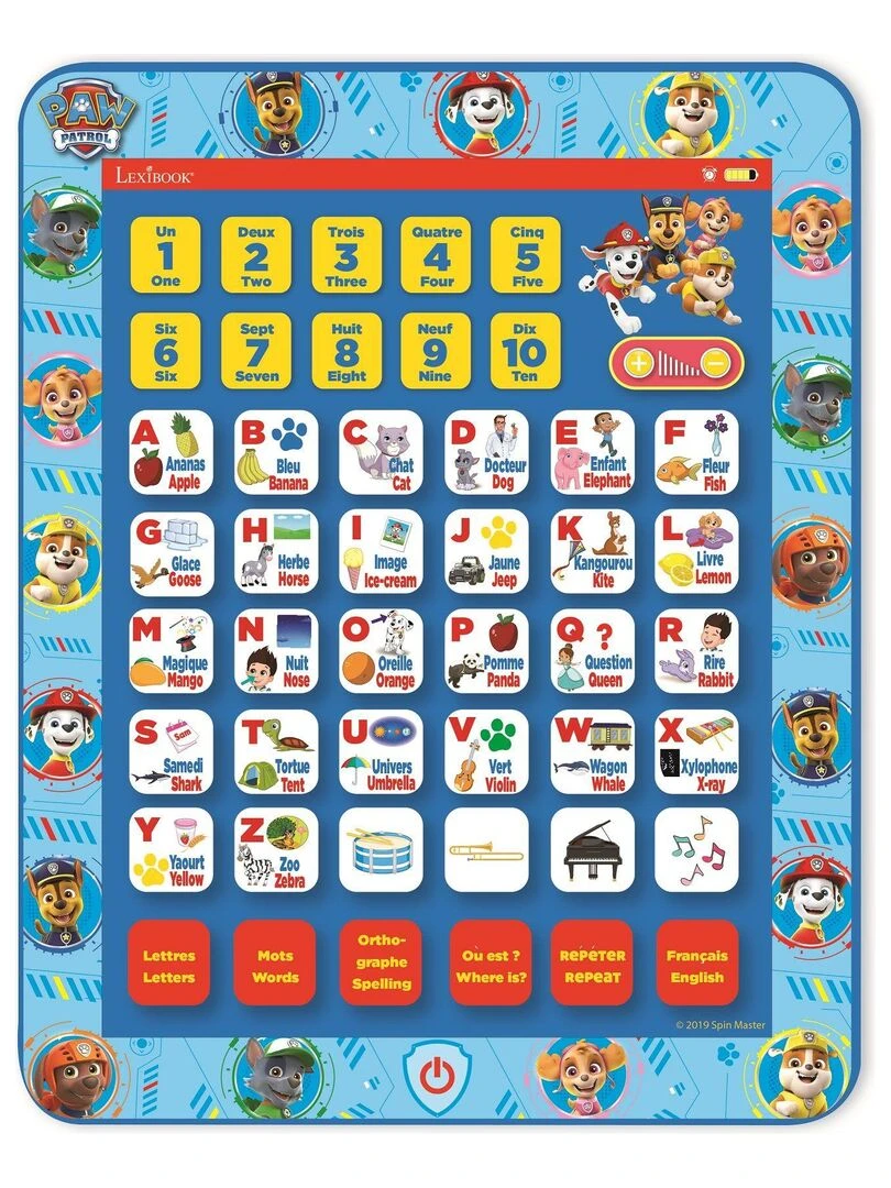 Tablette Éducative Bilingue Pat’ Patrouille (en/fr) N/A