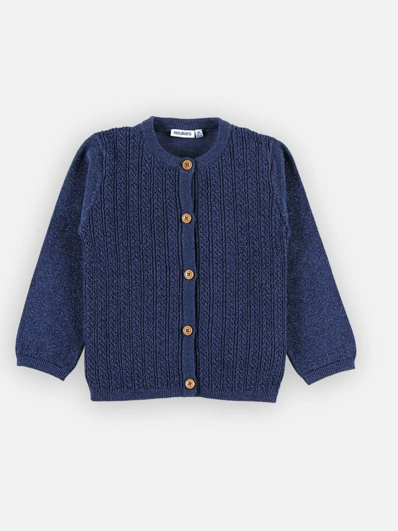 Cardigan lurex en tricot    Noukie's   Bleu