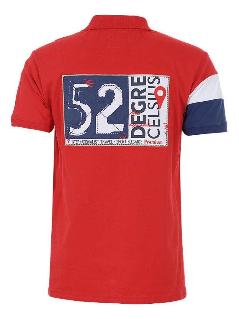 Polo manches courtes homme CICOLOR DEGRE CELSIUS Rouge