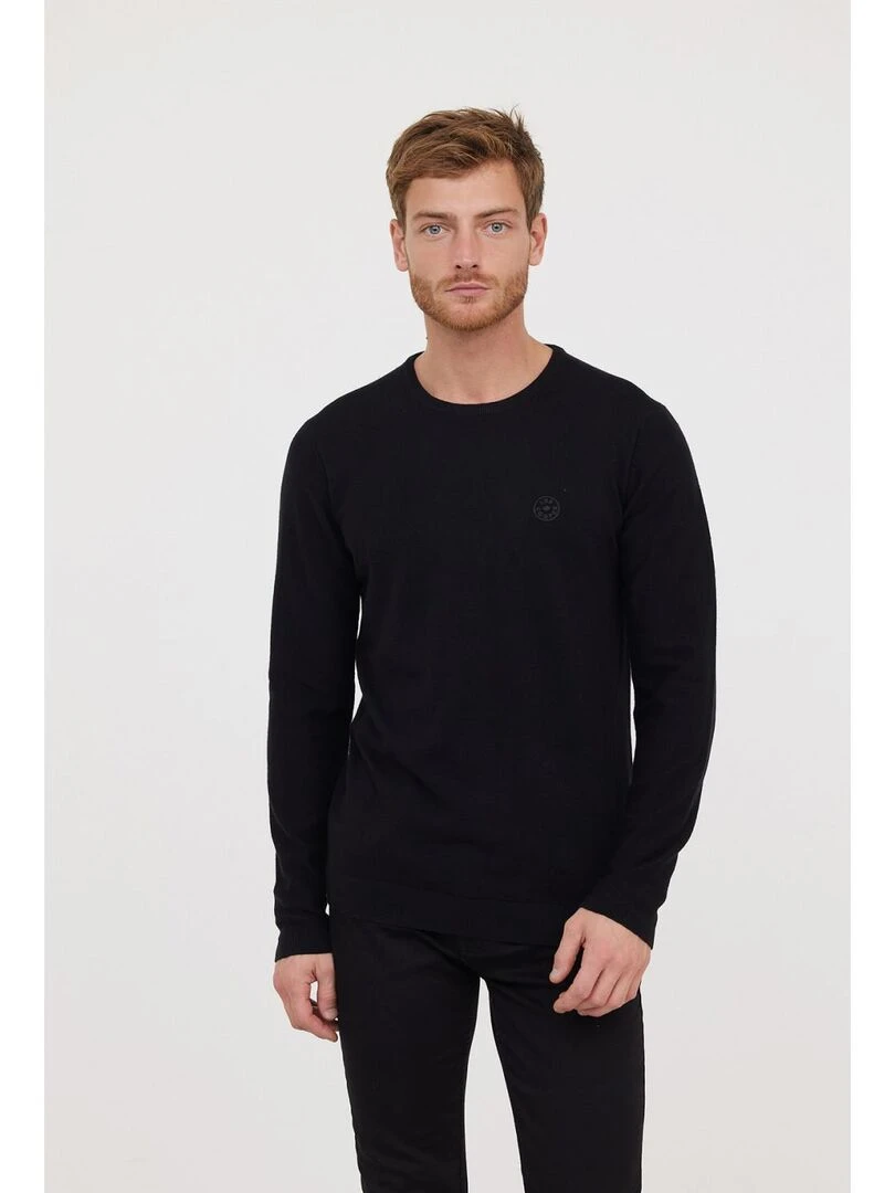 Lee Cooper Pull manches longues coton regular CORIL Noir