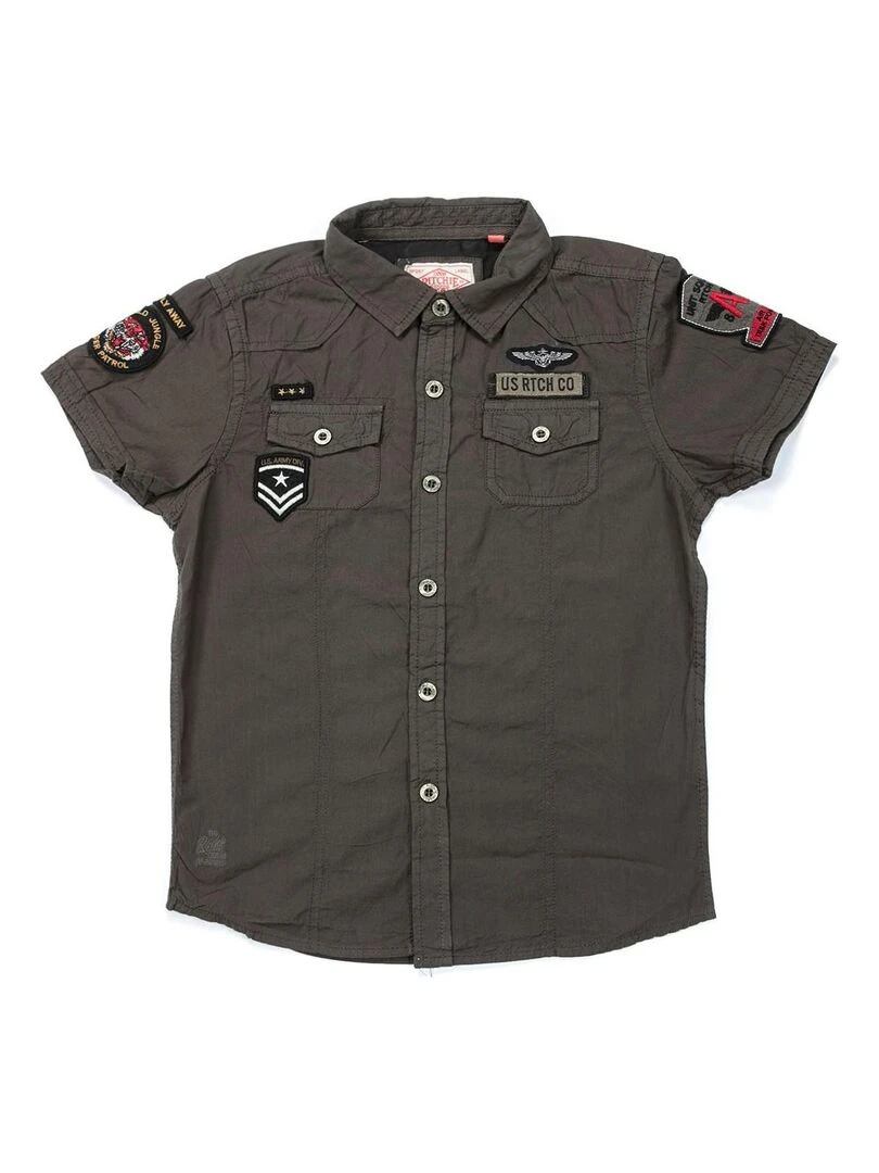 Chemise en coton DOLE BOY Kaki