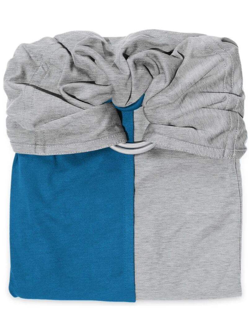 Sling   La Petite Echarpe Sans Nœud   Gris Chiné  Bleu Canard (réversible)   Gris Bleu