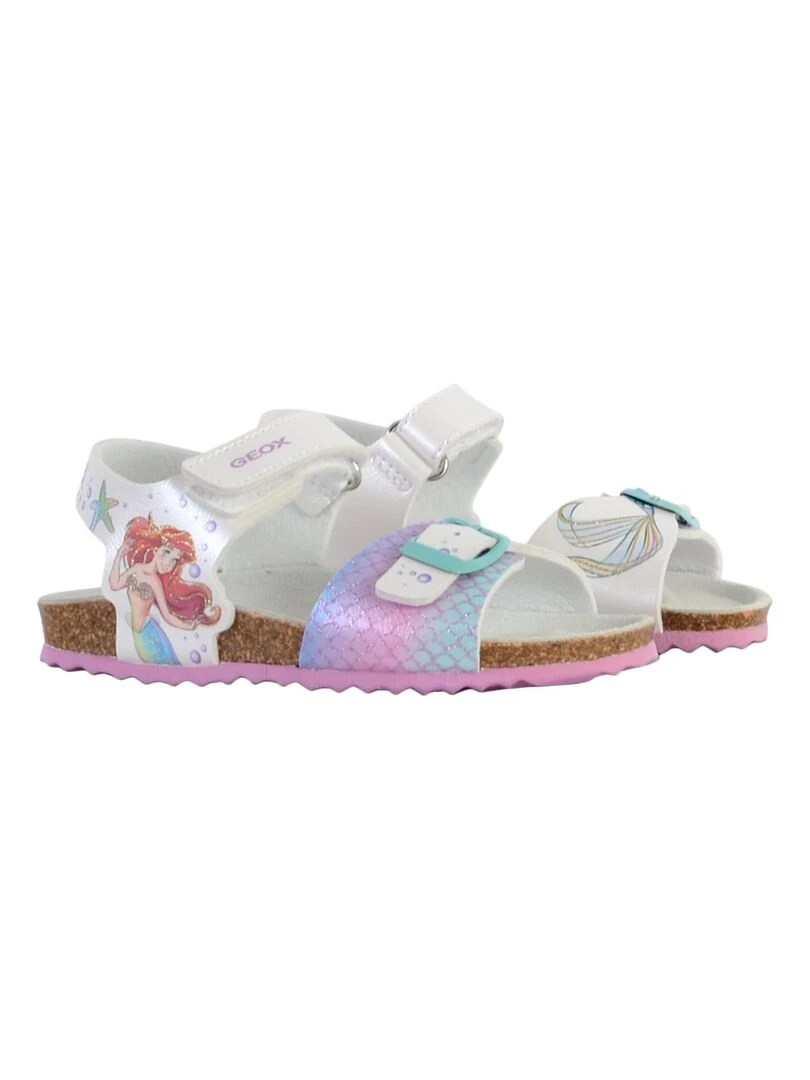 Sandales à Scratch Enfant Geox Adriel   Blanc