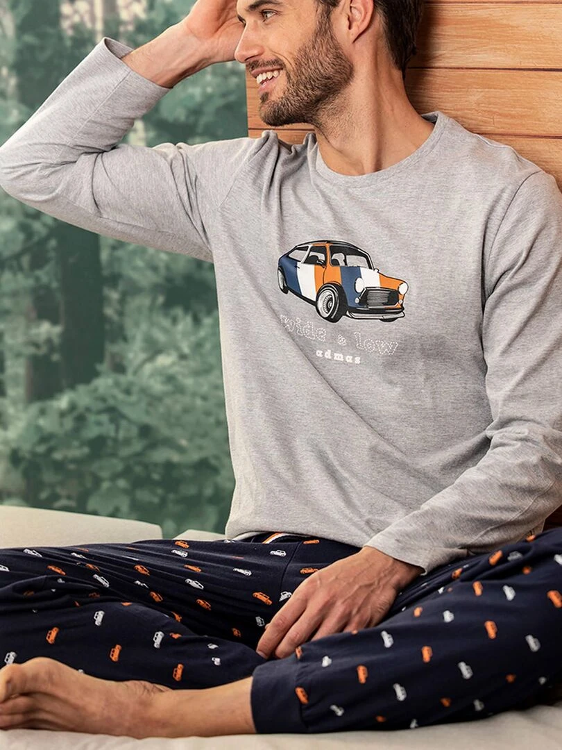 Pyjama pantalon et haut Wide And Low   Gris