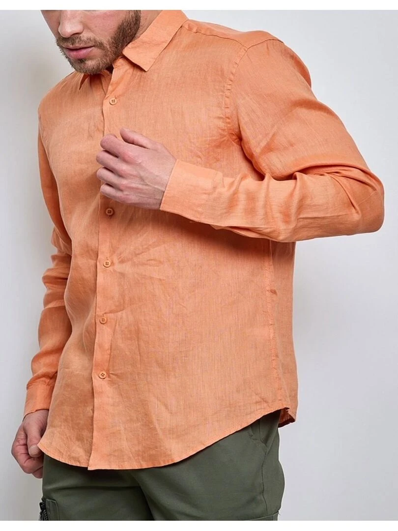 Chemise Lin Kebello Orange