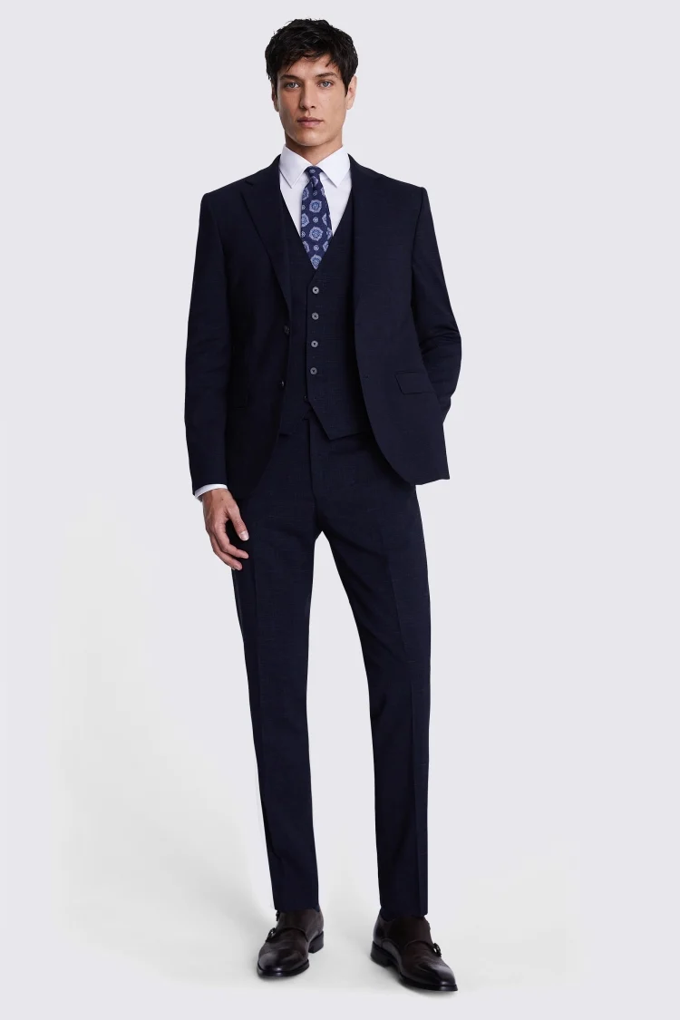 Italian Tailored Fit Blue Stripe Jacket   Buy Online at Moss