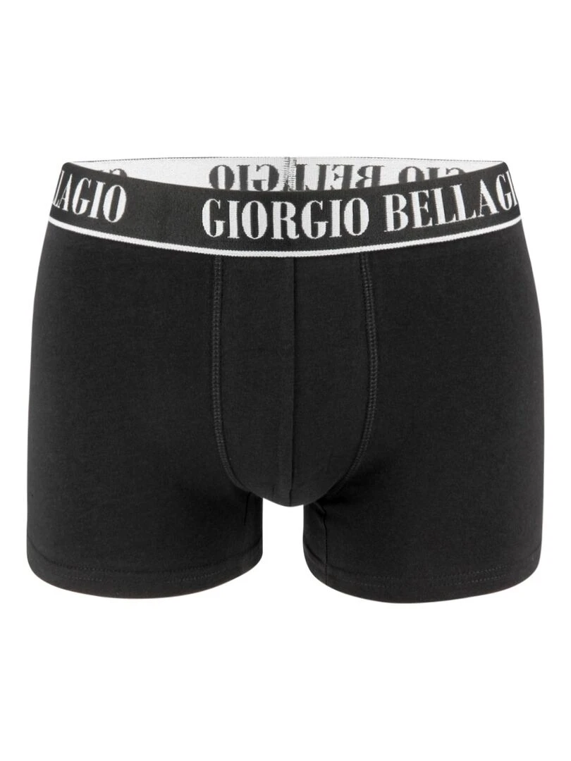 Lot de 9 Boxers coton homme Smart Giorgio Bellagio   Noir