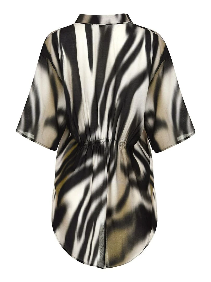 Tunique chemise estivale manches courtes Kefalonia   Noir