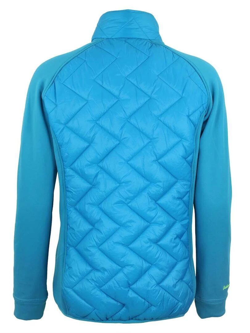 Blouson polarshell bimatière femme ACER Bleu turquoise