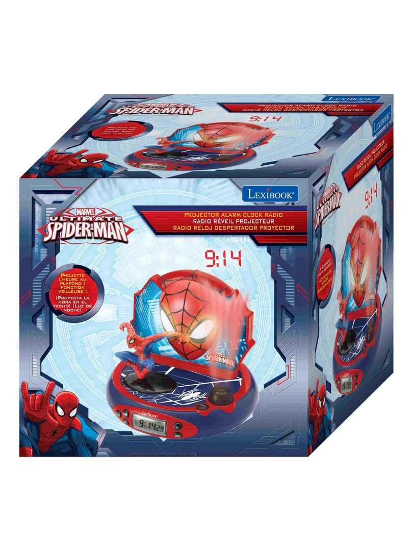 Réveil Projecteur Spiderman En 3d Avec Des Sons De Super héros N/A