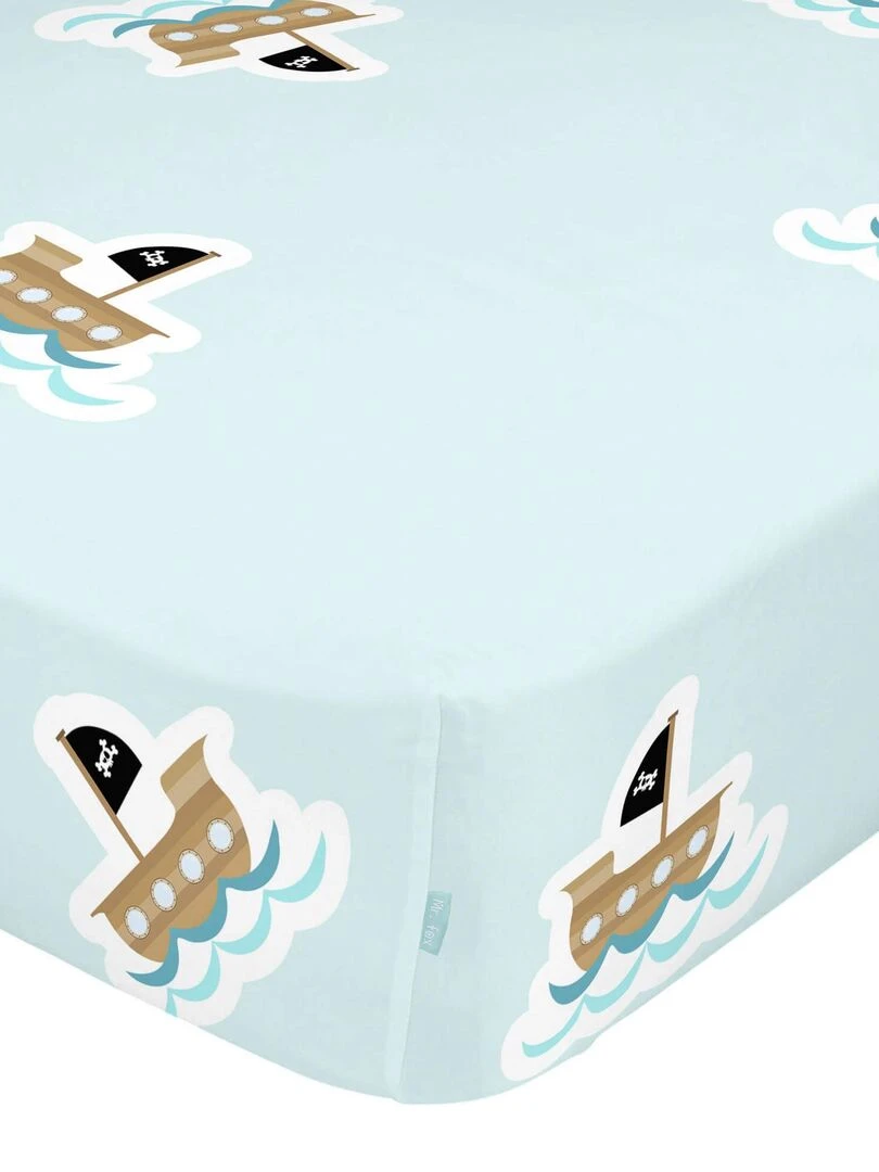 Drap housse Flying boy "Happyfriday" Multicolore