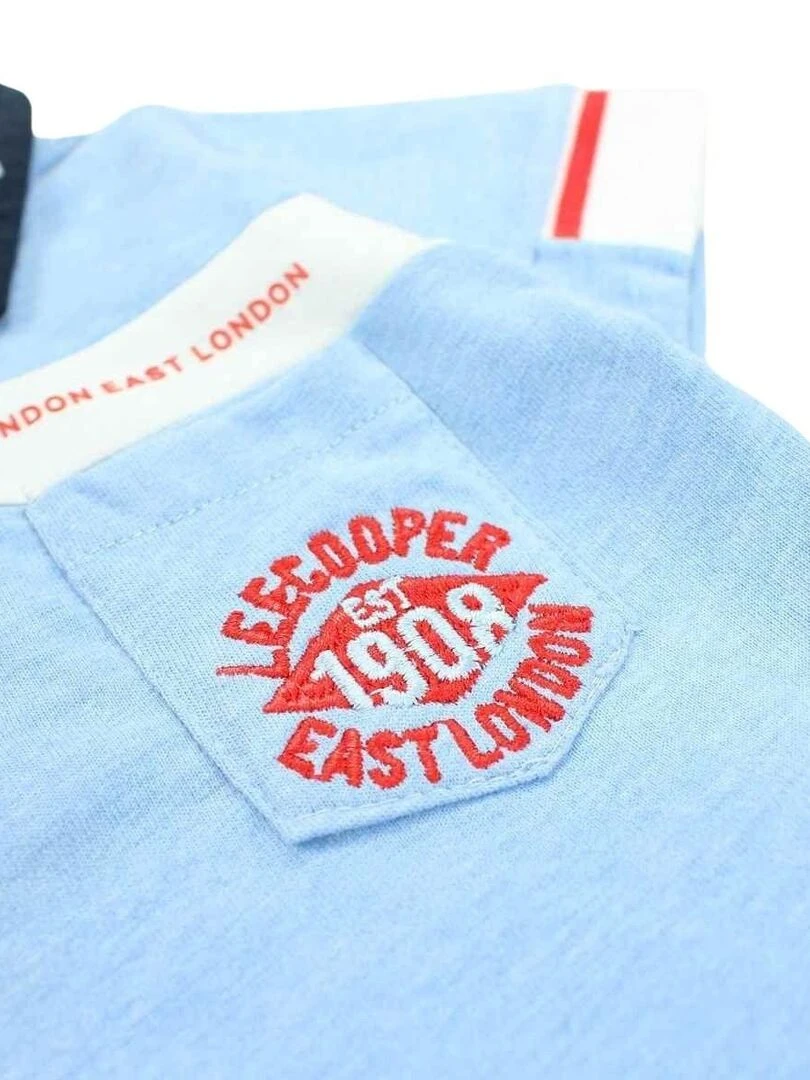 Lee Cooper   Ensemble ​​Polo short bébé garçon Imprimé Logo   Bleu