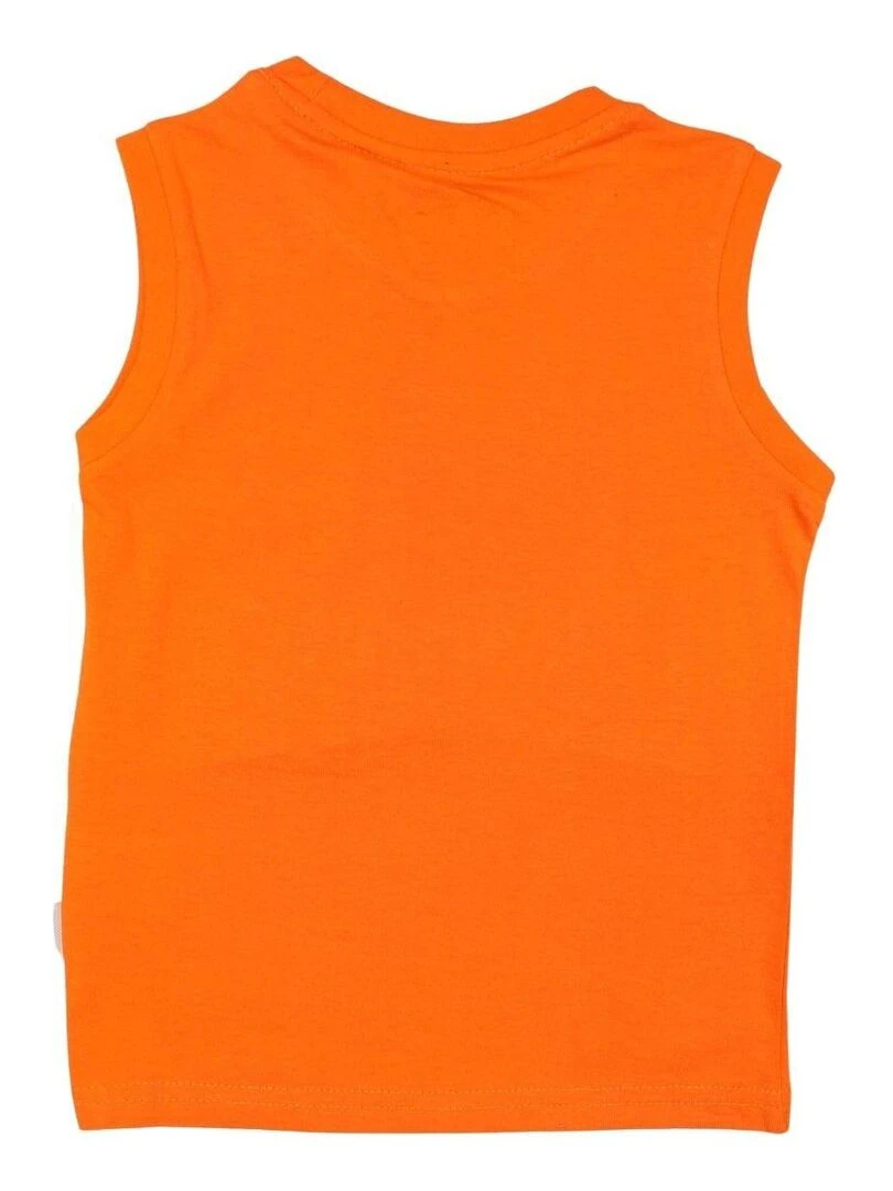 Lee Cooper T shirt garçon imprimé logo en coton Orange