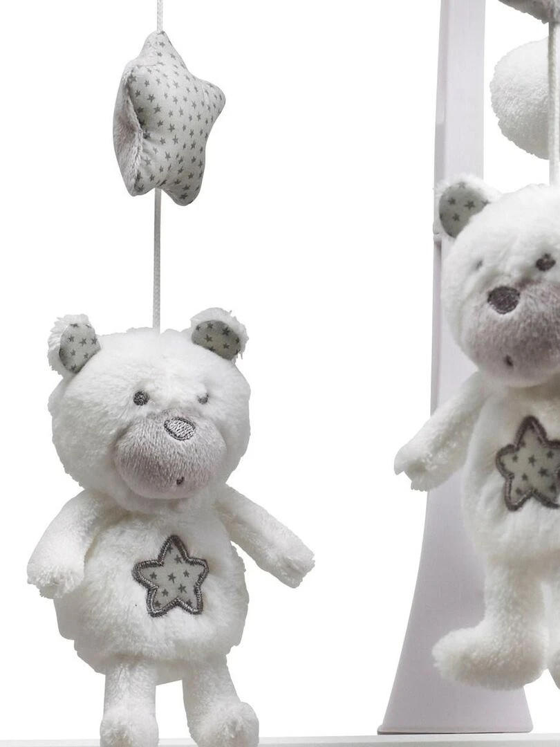 Mobile musical bébé Ours en polyester blanc SAUTHON Blanc