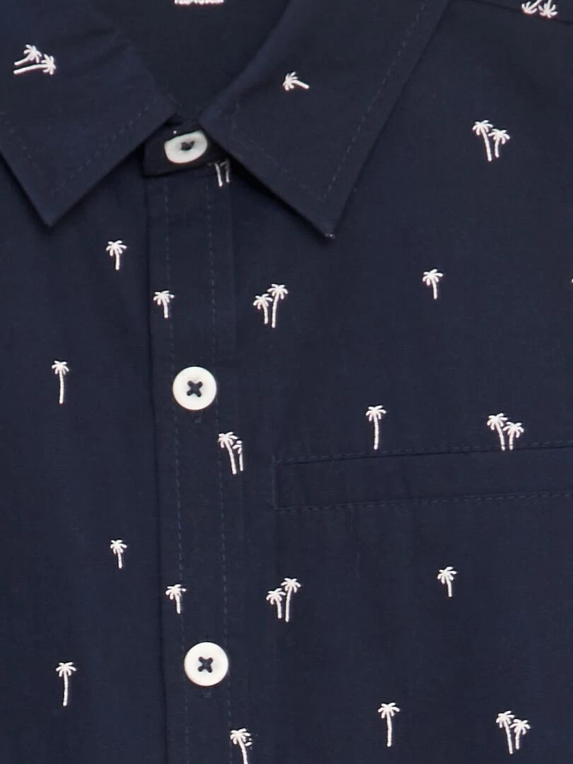 Chemise à manches courtes Bleu marine