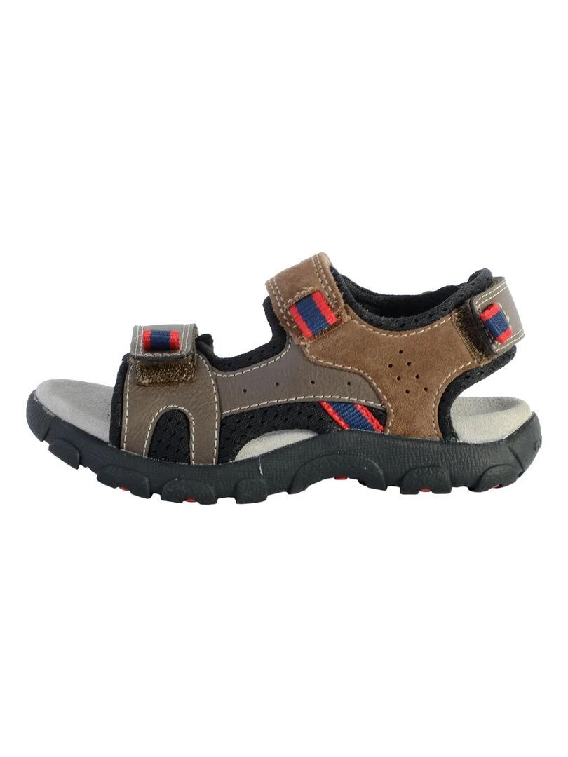 Sandales Cuir Enfant Geox Strada Marron