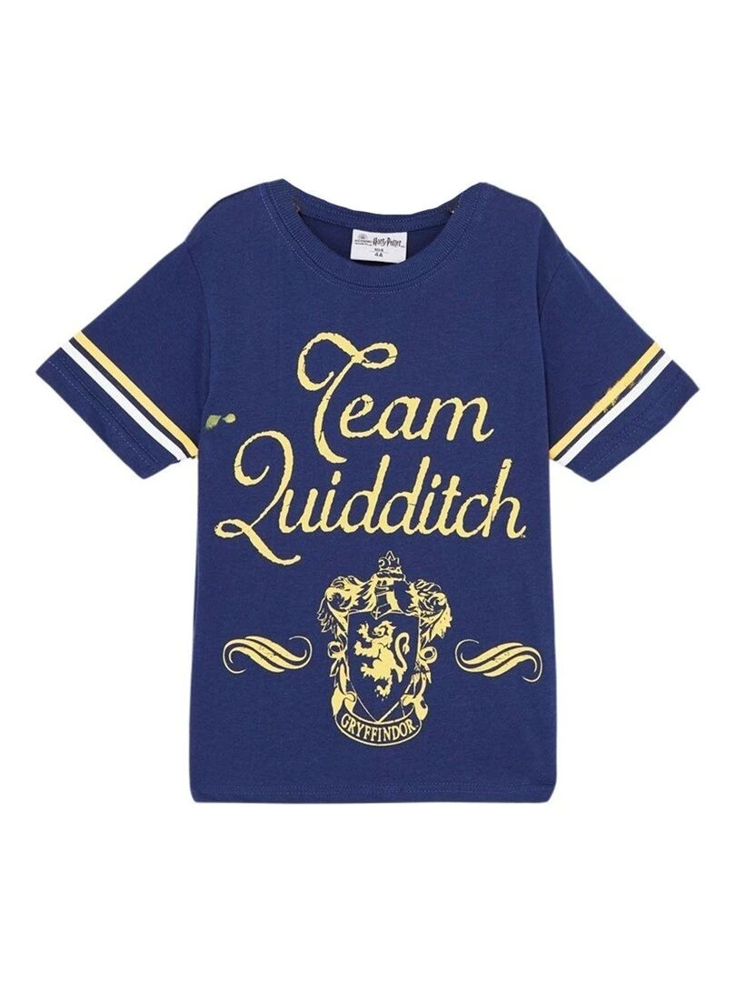 Harry Potter T shirt garçon imprimé Harry Potter en coton Bleu marine