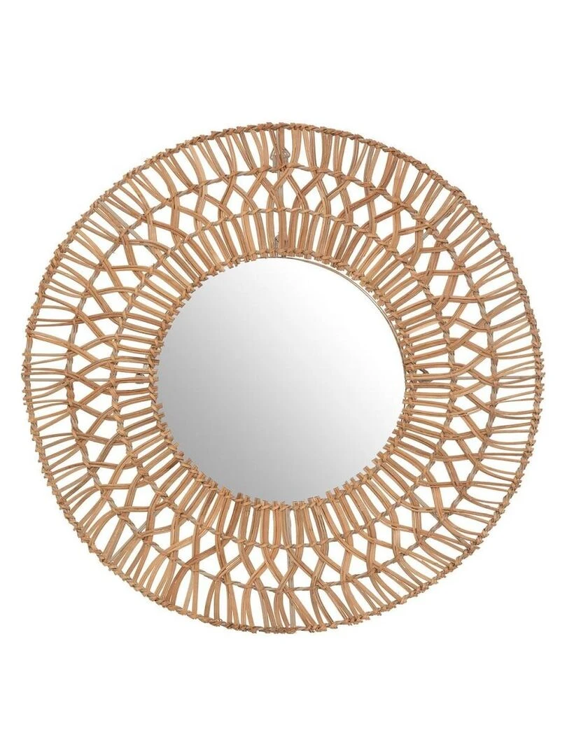 Miroir rotin Milou D58 Beige