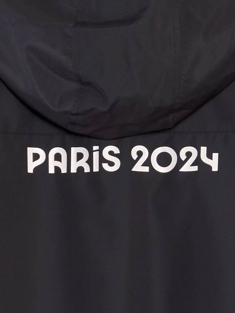 Coupe vent à capuche Paris 2024 Noir