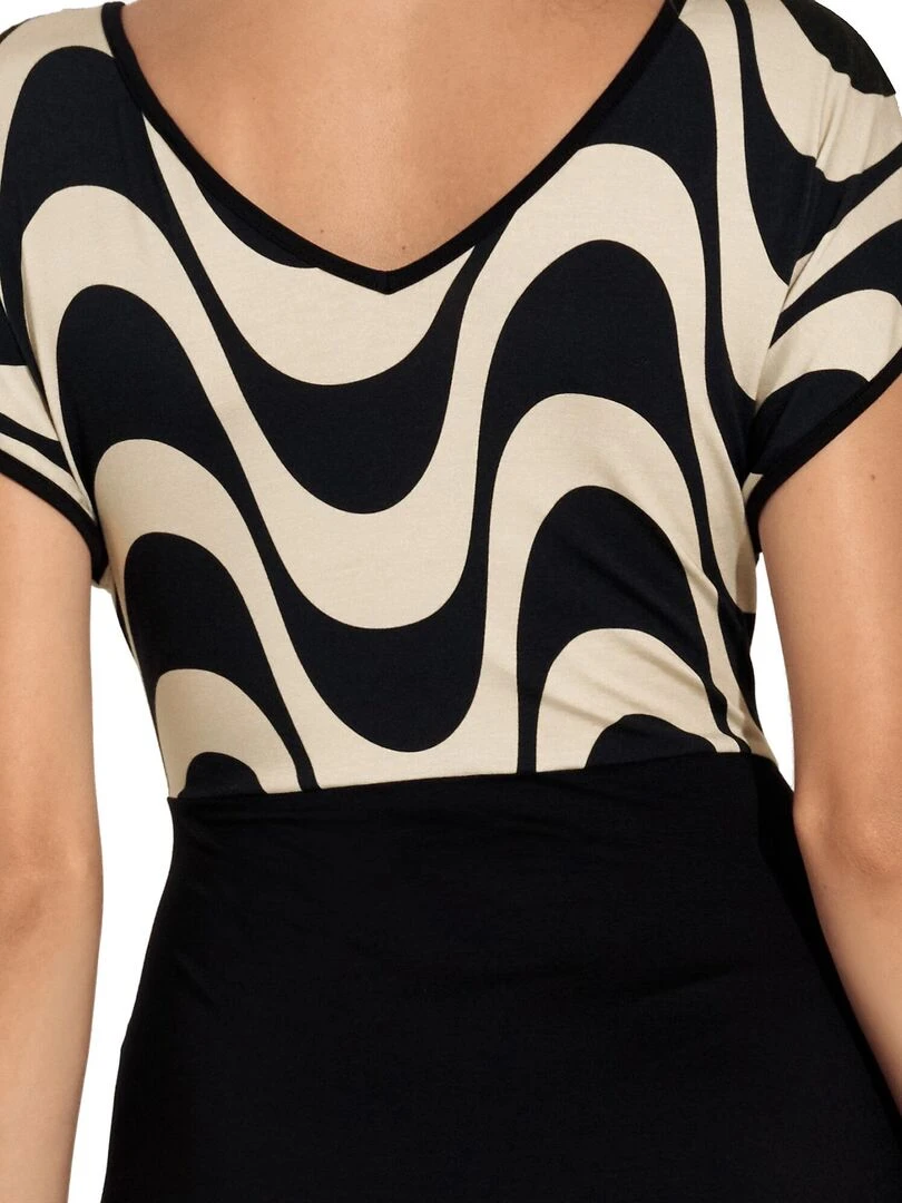 Robe estivale manches courtes Iceland   Noir