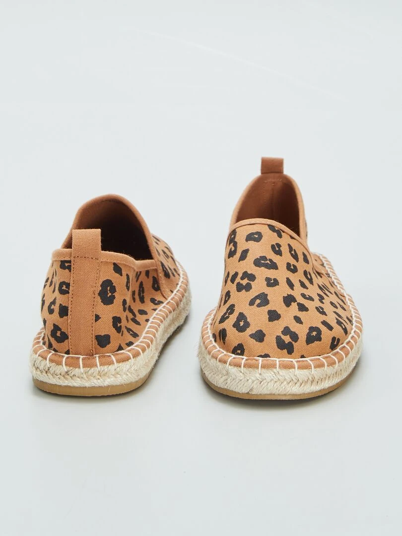 Espadrilles en toile léopard   Léopard