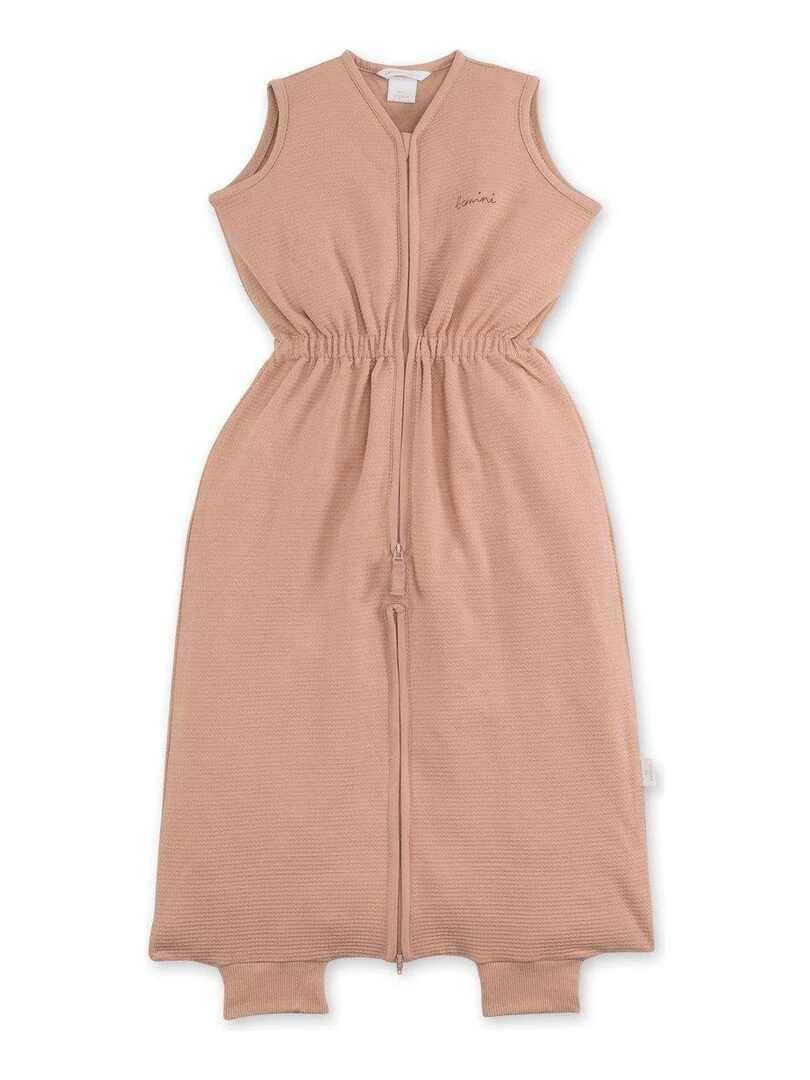 Bemini Gigoteuse  avec moufles Pady velvet et jersey   Rose clair