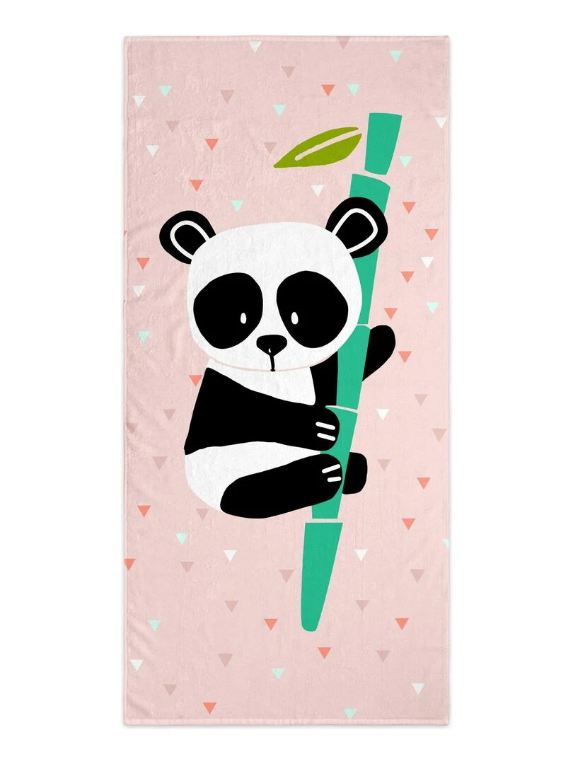 Serviette Panda garden "Happyfriday"   Blanc