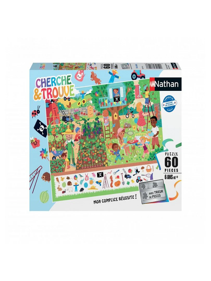 Nathan Puzzle Cherche Et Trouve 60 Pieces Au Jardin N/A