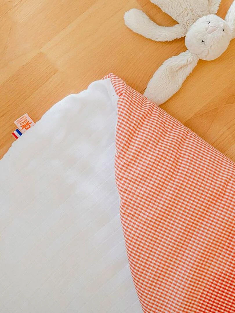 Tapis d'Eveil Havane en Coton Bio Blanc   Blanc