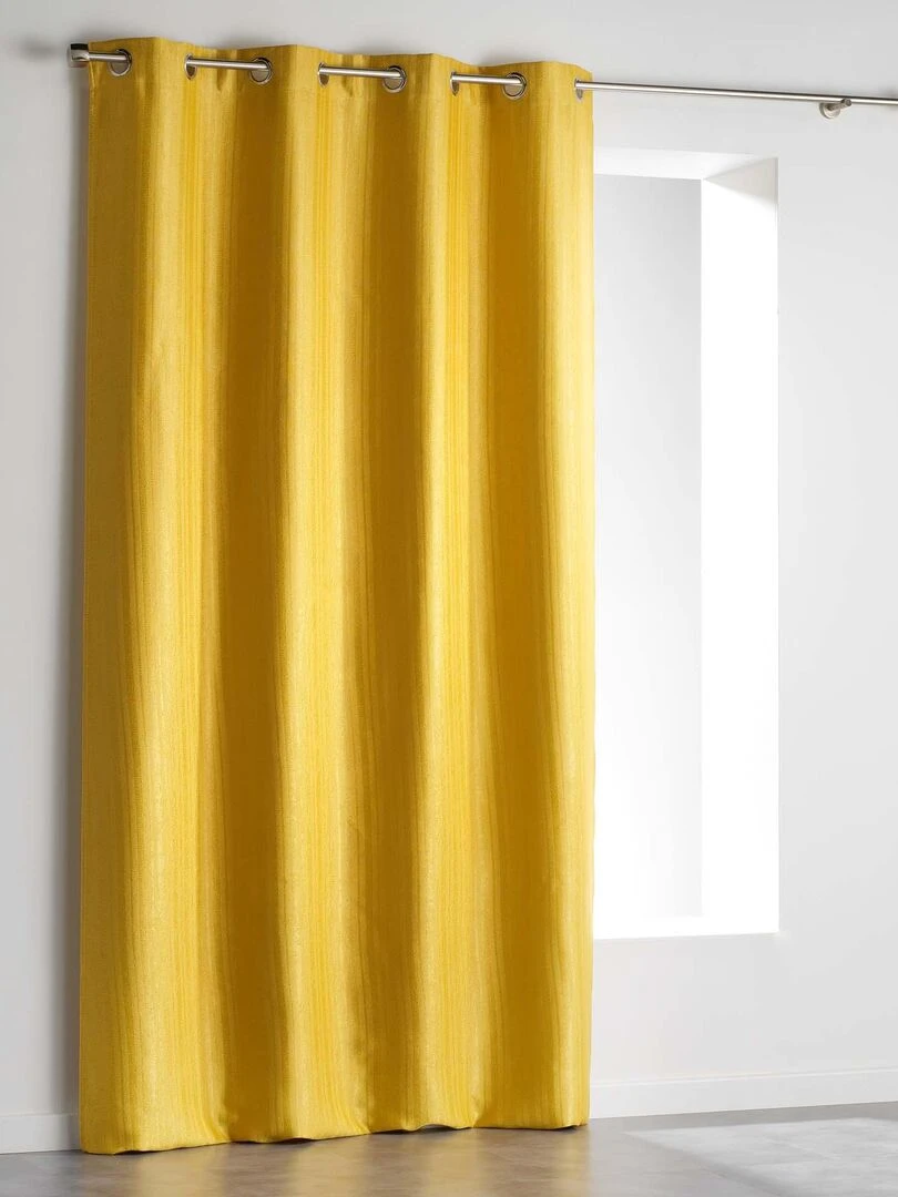 Rideau à oeillets Paleos Jaune