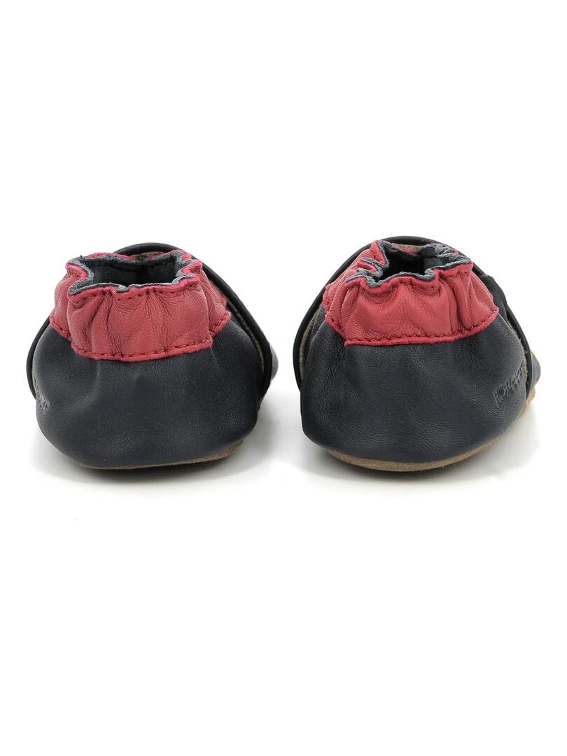 Chaussons Cuir Cretace Star   Bleu marine