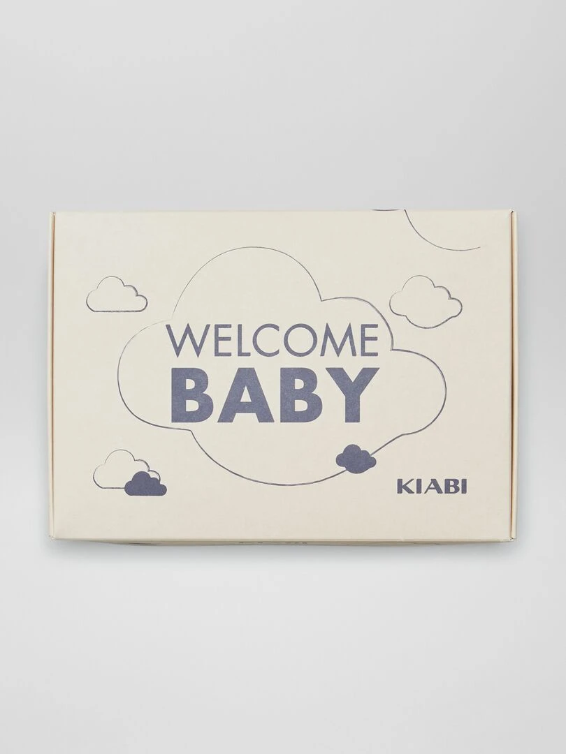 Box de naissance 'Welcome Baby' 5 pièces   Mixte   Blanc