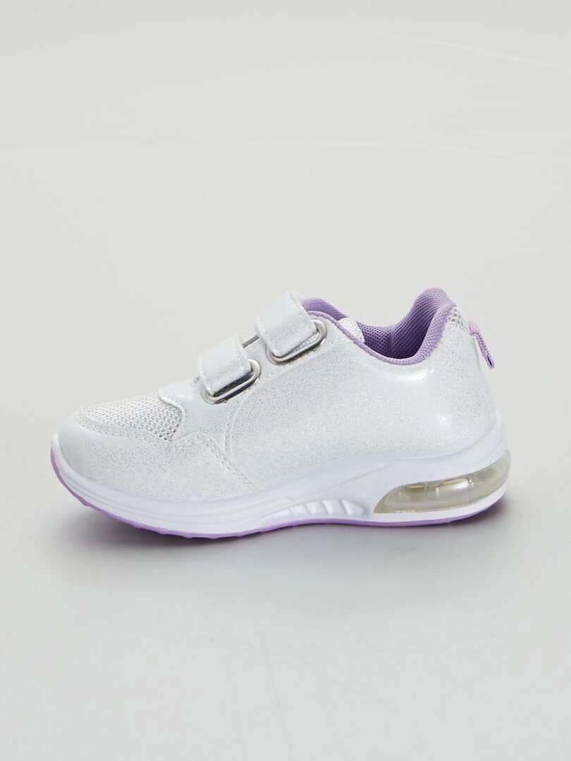 Baskets 'Reine des Neiges'   Blanc/violet
