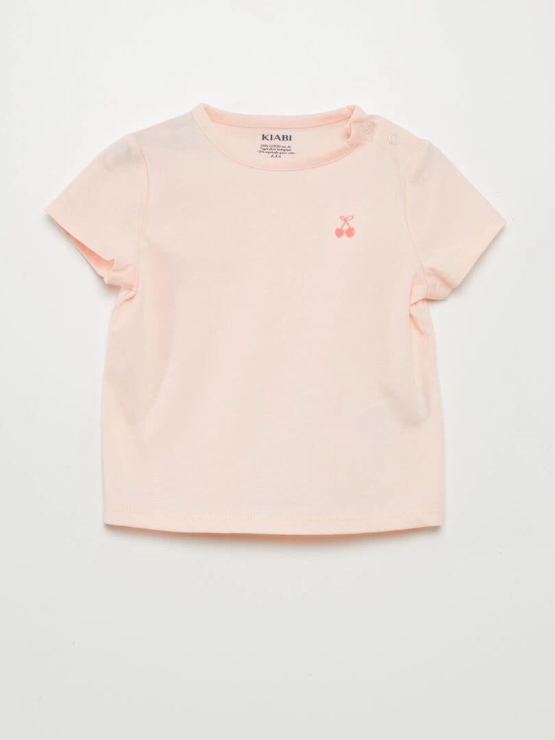 Lot de 2 t shirts simples Rose