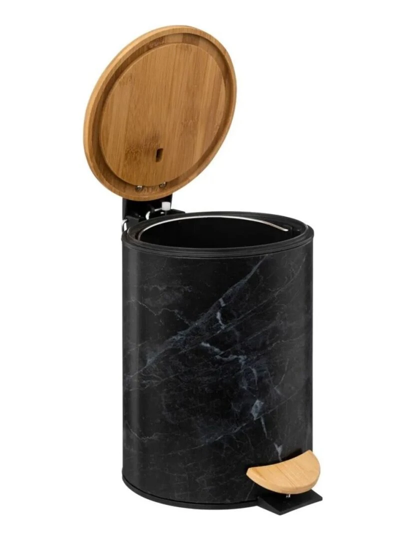 Poubelle à pédale Soft close 3L Lea noir   Noir