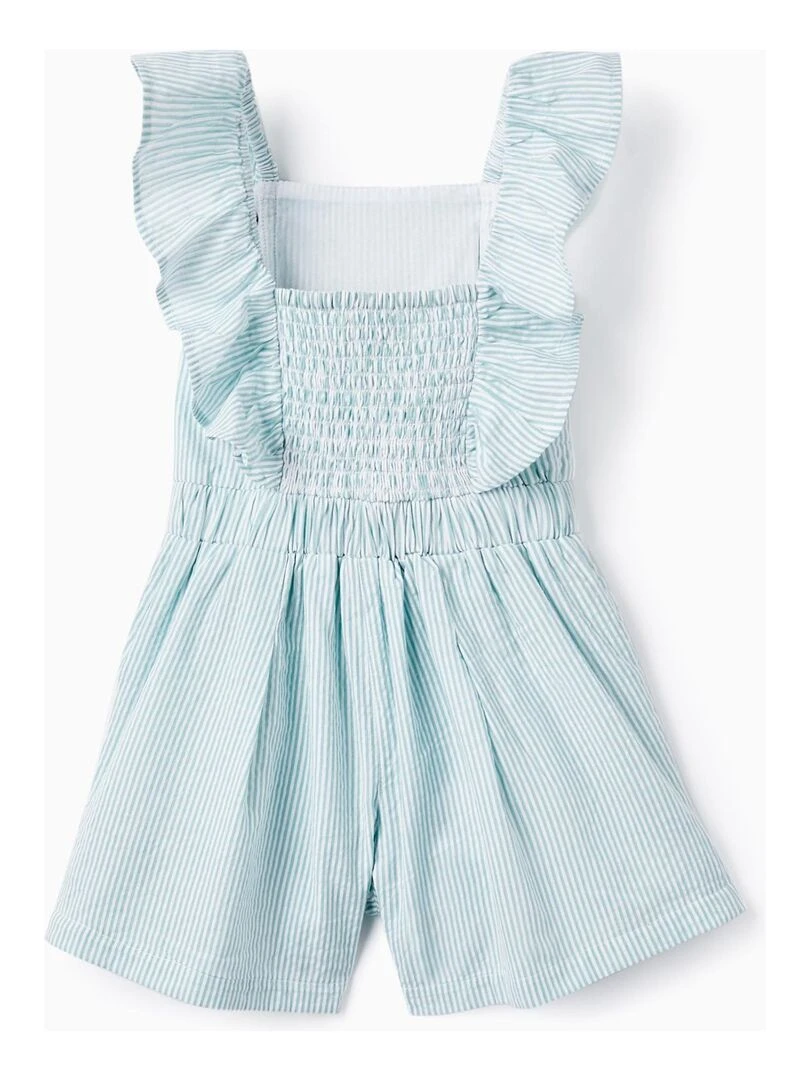 Combi Short À Rayures Pour Fille manches longues Vert